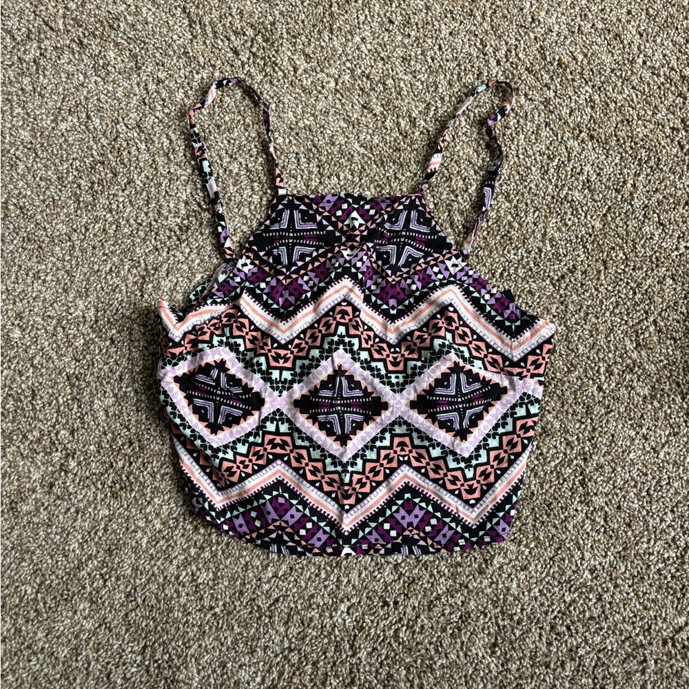 Geometric Patterned Women's Top